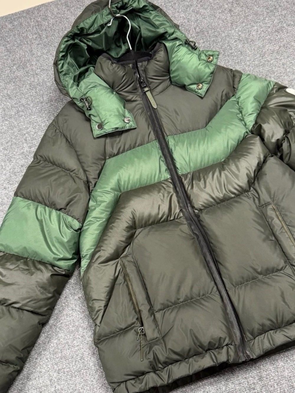 Coach Green Military Puffer Jacket  Size Small